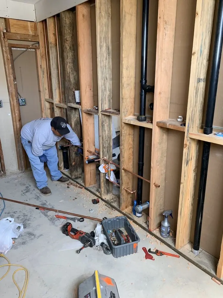 Commercial rough-in plumbing for Water Heater Replacement in East Millersport